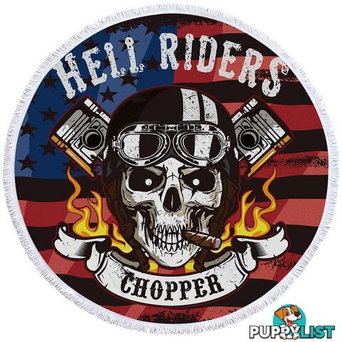 Hell Riders Biker Beach Towel - Towel - 7427046313155