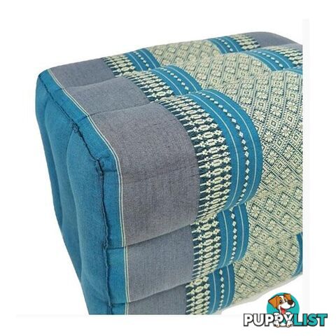 Ottoman Pouf 40Cm Thai Fabric Natural Kapok Filled - Mango Trees - 9476062141998