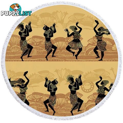 African Dance Beach Towel - Towel - 7427046323215