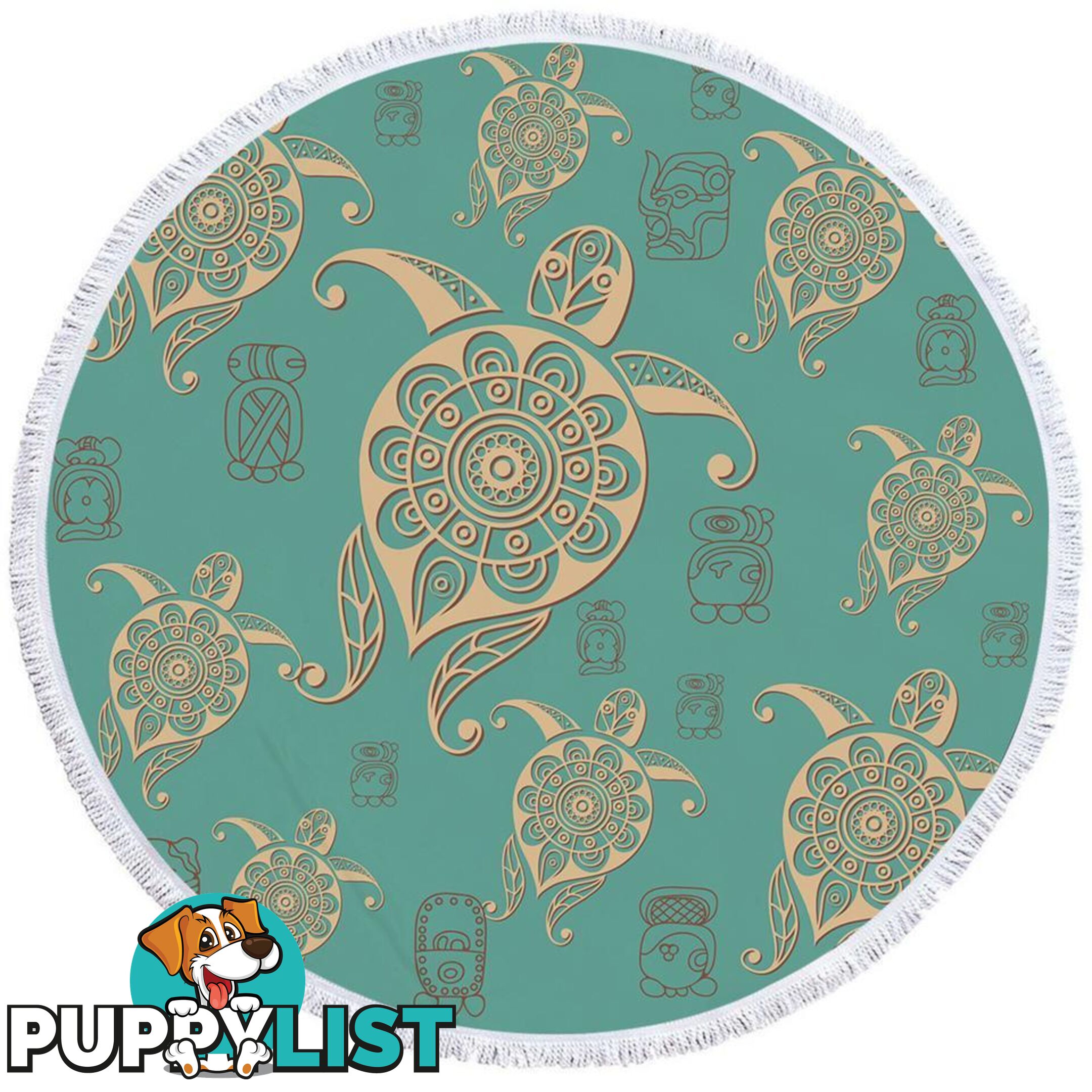 Teal Turtles Beach Towel - Towel - 7427046322126