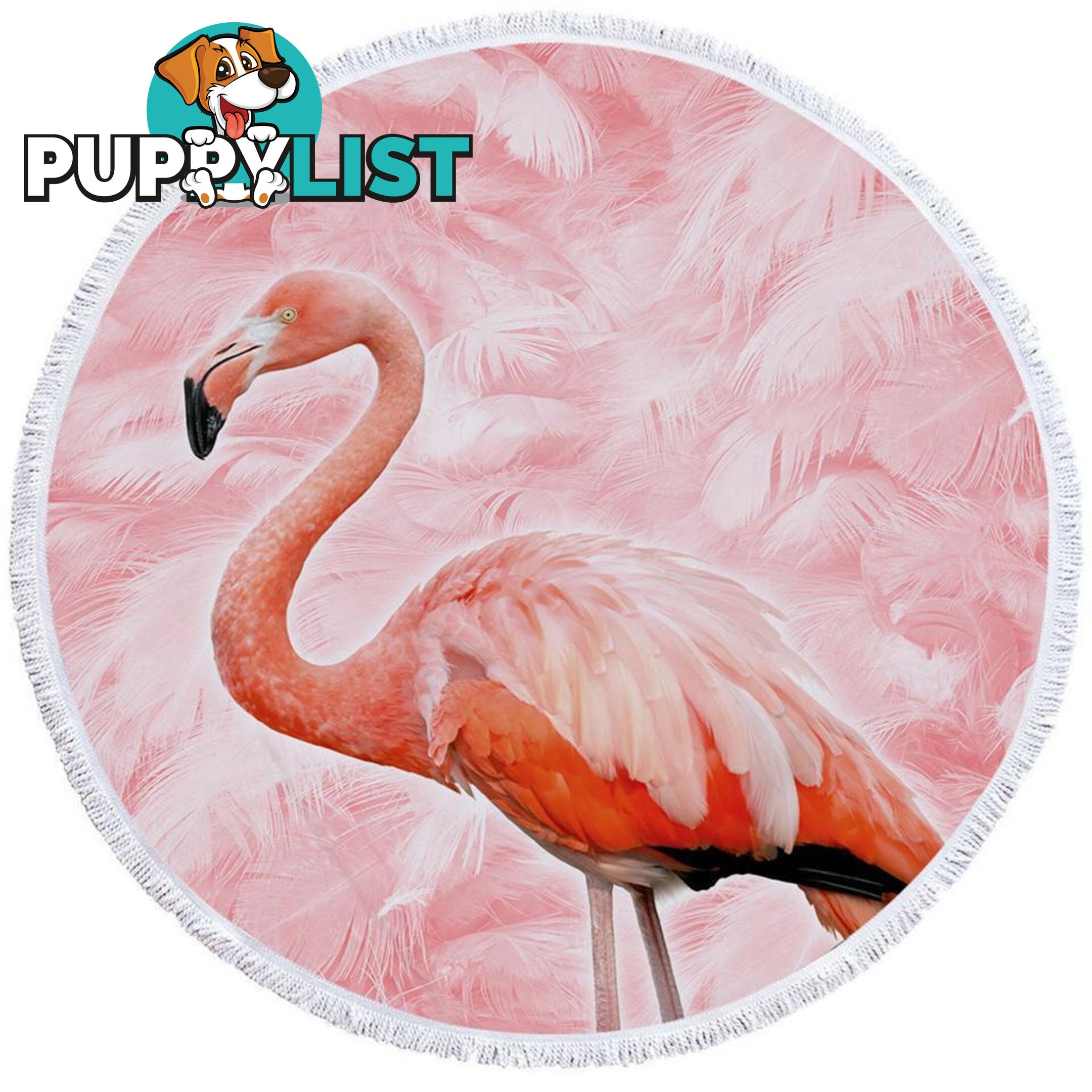 Pinkish Flamingo Beach Towel - Towel - 7427046316620