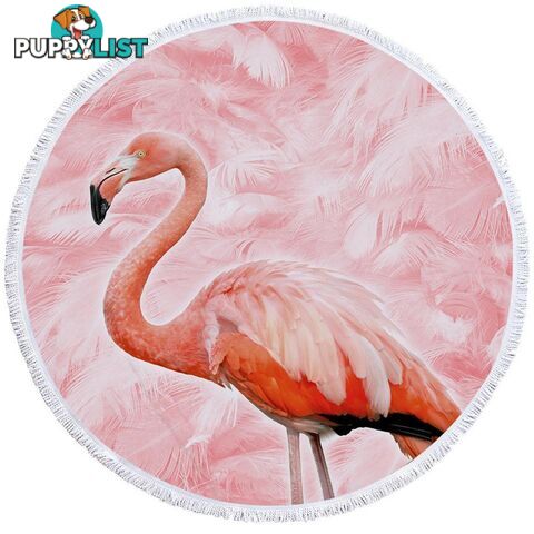 Pinkish Flamingo Beach Towel - Towel - 7427046316620