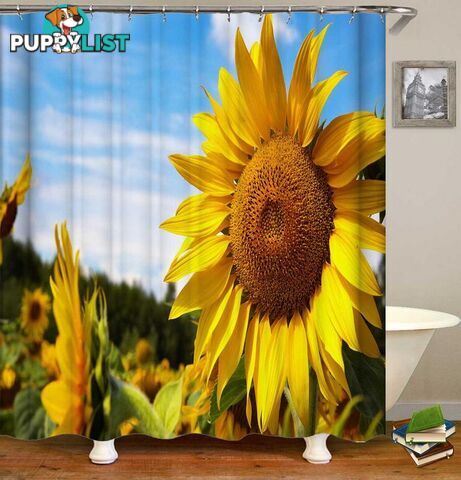 Gorgeous Yellow Sunflower Shower Curtain - Curtain - 7427046072045