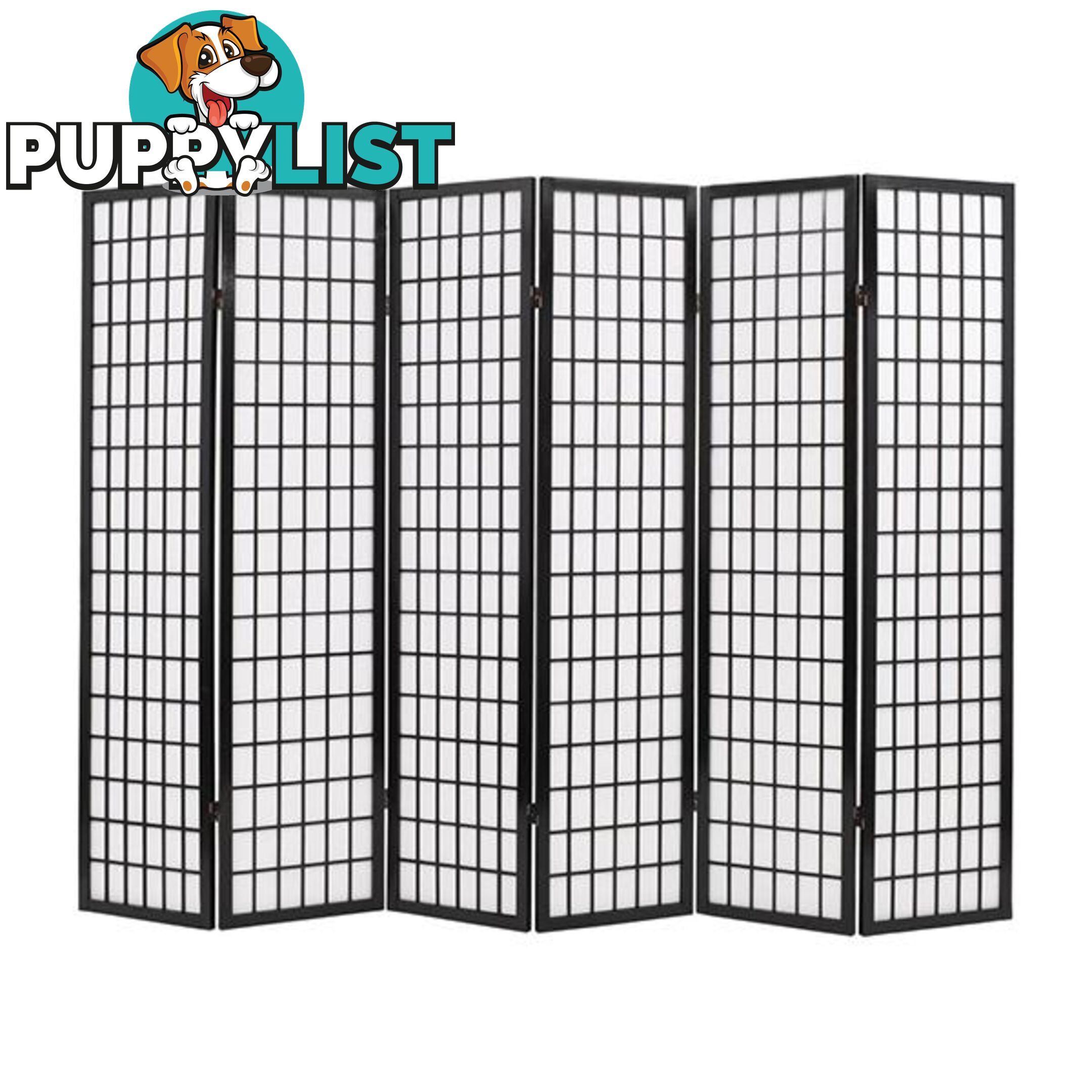 Folding 6 Panel Room Divider Japanese Style 240X170 Cm - Unbranded - 7427046166904