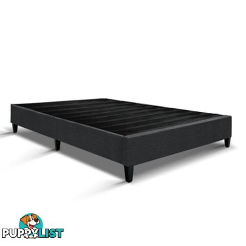 Bed Base Frame Fabric Charcoal - Artiss - 9350062225752