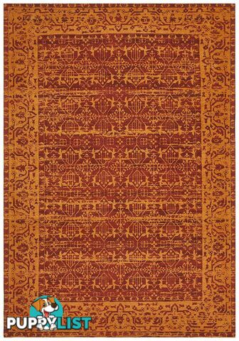 Magnolia Border Paprika Rug - Unbranded - 9375321879903