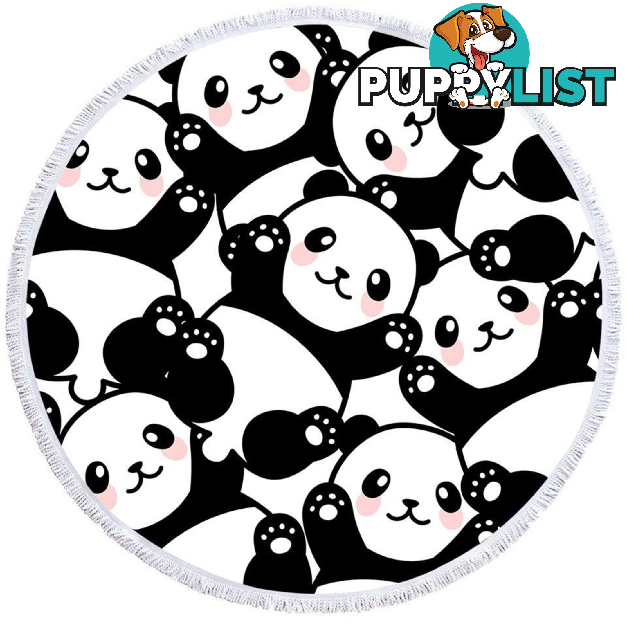 Cute Pandas Beach Towel - Towel - 7427046305518