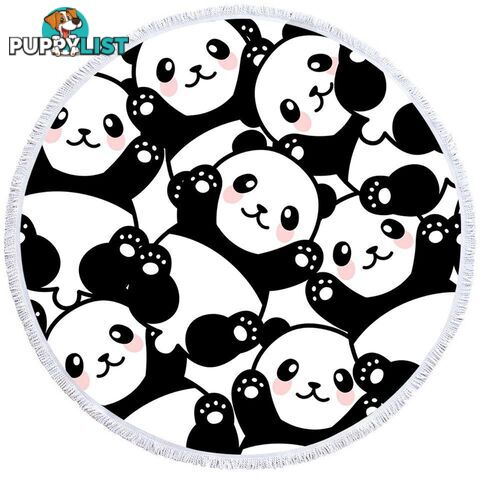 Cute Pandas Beach Towel - Towel - 7427046305518