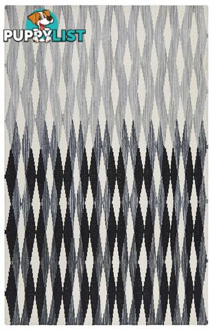 Studio Frida Uber Gradient Black Grey White Rug - Unbranded - 9375321832878