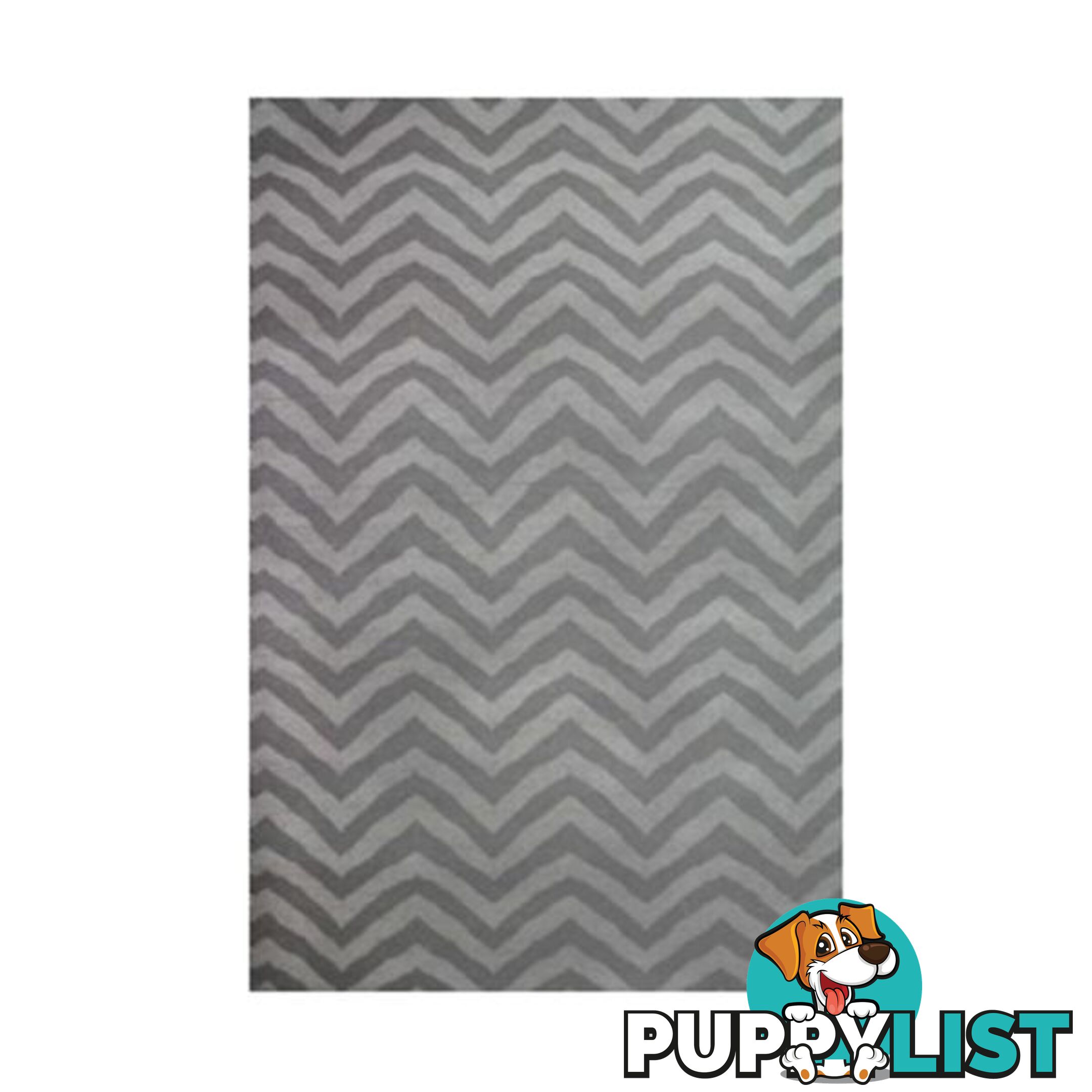 Newport Grey Chevron Rug - Unbranded - 7427046180702