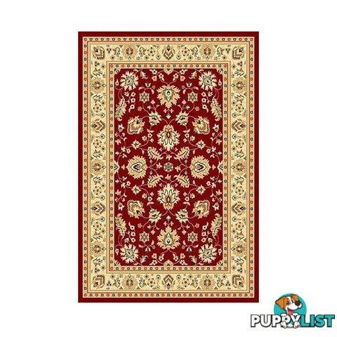 Marakesh Red Ivory Frieze Traditional Rug - Unbranded - 7427046168144