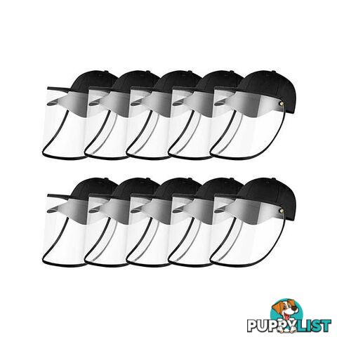 10X Outdoor Hat Anti Fog Pollution Dust Saliva Full Face Shield Adult - Unbranded - 9476062095376