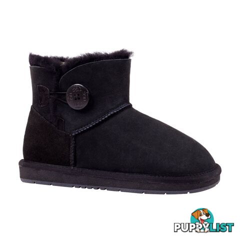 UGGS Mini Button Sheepskin Clove 5883 Unisex Black - UGG - 822427509283