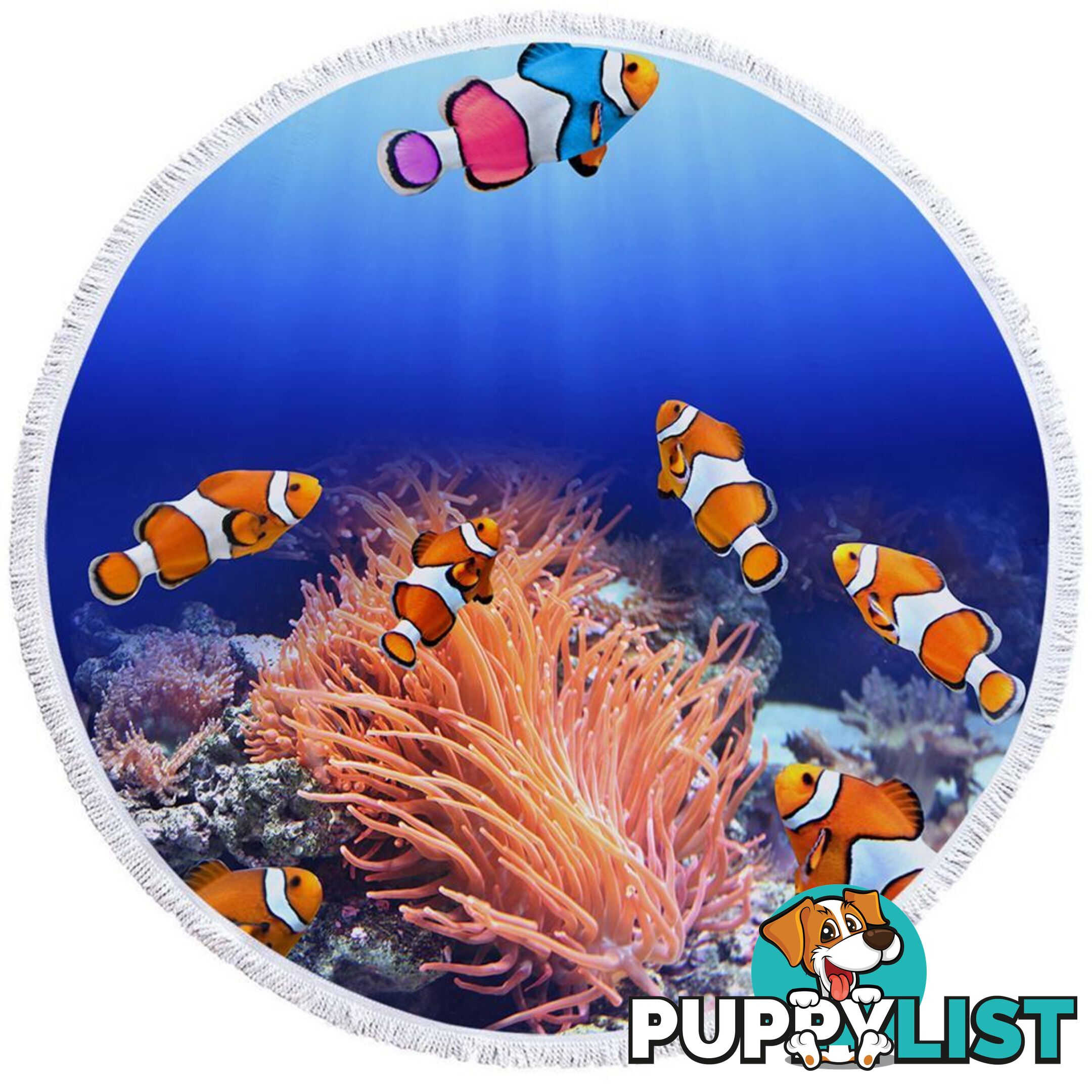 Clownfish Fish Beach Towel - Towel - 7427046340281