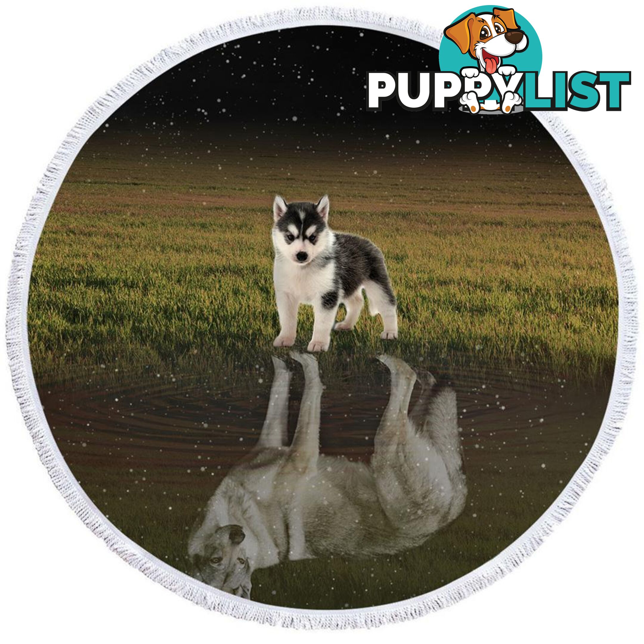 Husky Dogs Beach Towel - Towel - 7427046315098