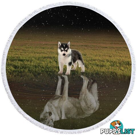 Husky Dogs Beach Towel - Towel - 7427046315098