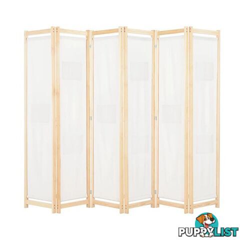 6 Panel Room Divider 240X170X4 Cm Fabric - Unbranded - 787976575939