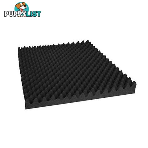 40 Pcs Studio Acoustic Foam 50x50cm Black Eggshell - Unbranded - 7427046375269