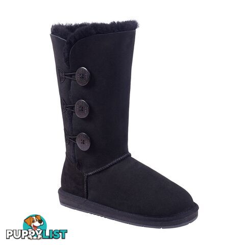 UGGS 3 Button Tall Sheepskin Cassidy 1873 Unisex Black - UGG - 822427508330