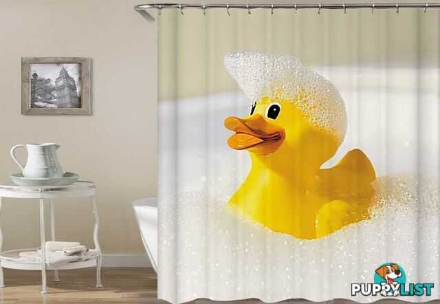 Rubber Duck Bubble Bath Shower Curtain - Curtain - 7427046053518