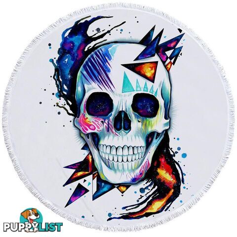 Urban Art Skull Beach Towel - Towel - 7427046330558