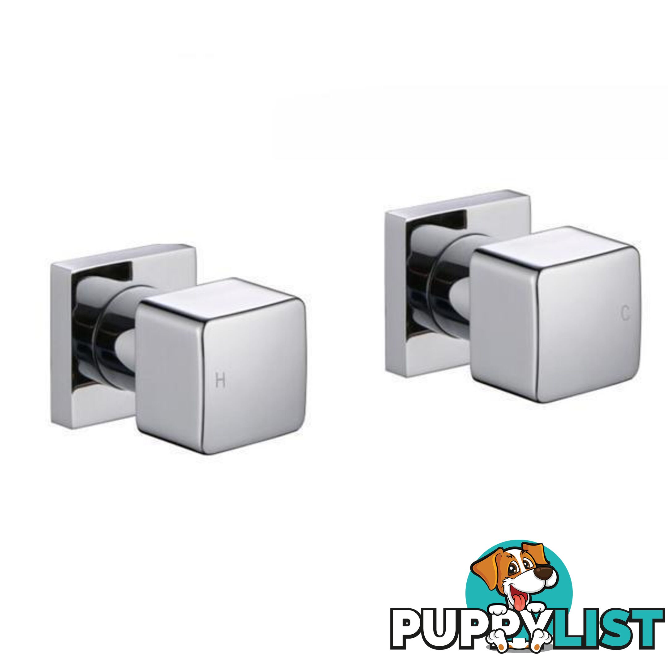 Ottimo Cubic Chrome Shower/Bath Taps - Unbranded - 802405164277