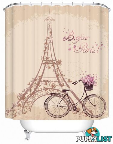 Bonjour Paris Shower Curtain - Curtain - 7427045964327