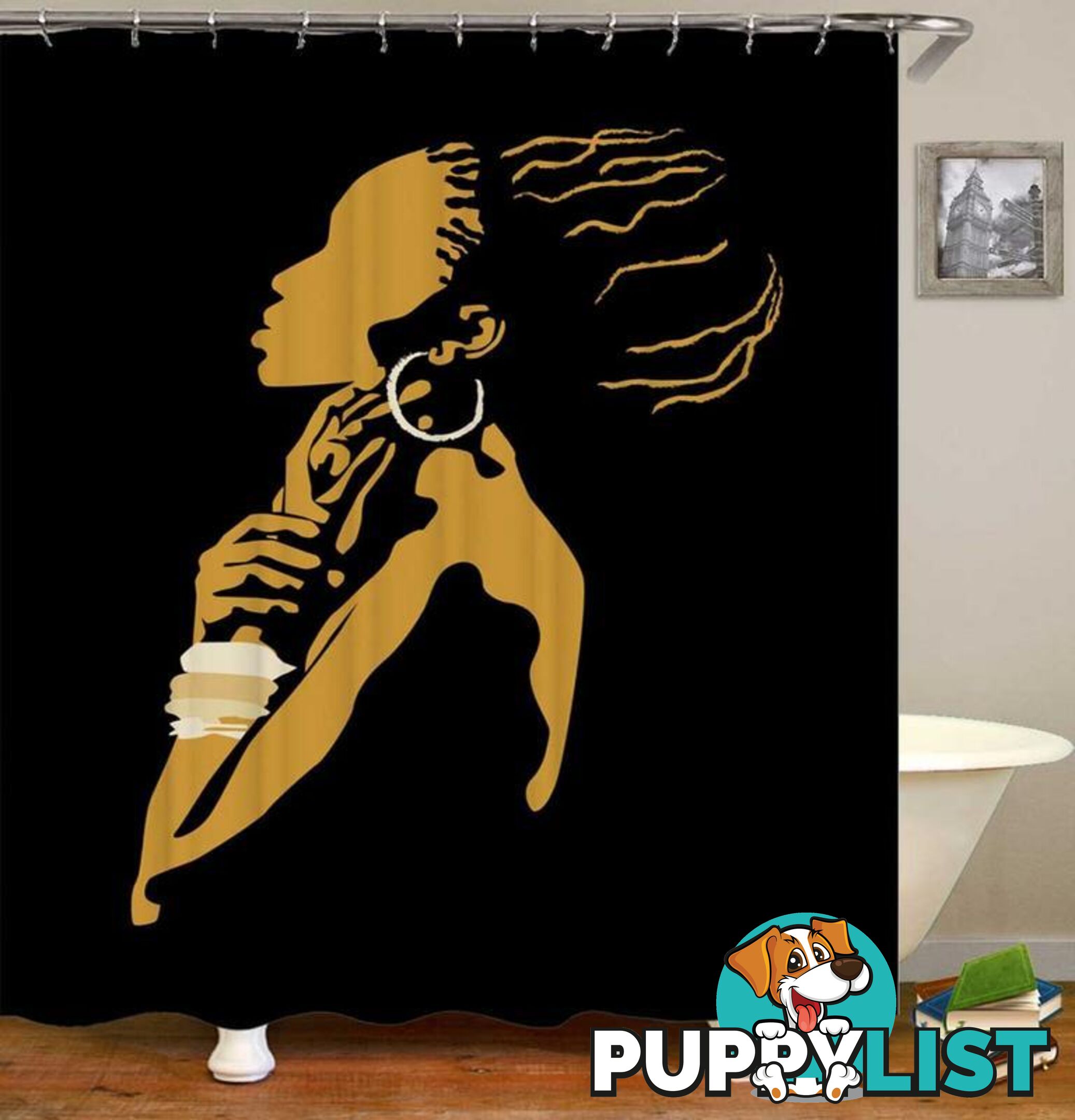 African Woman Shower Curtain - Curtain - 7427046141611