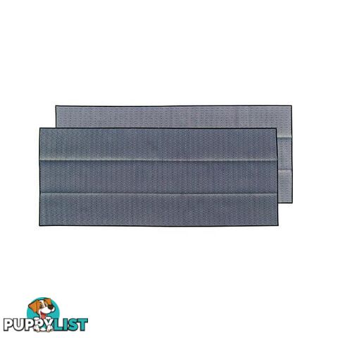 Zoro Recycled Plastic Outdoor Mat Black And Grey - Unbranded - 797776545803