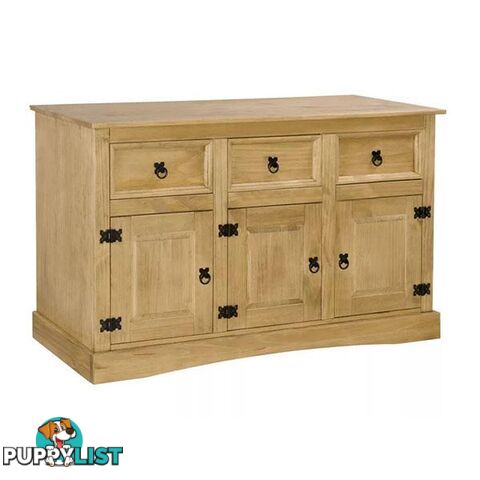 Sideboard Solid Mexican Pinewood Corona Range 132X43X78 Cm - Unbranded - 8718475526223