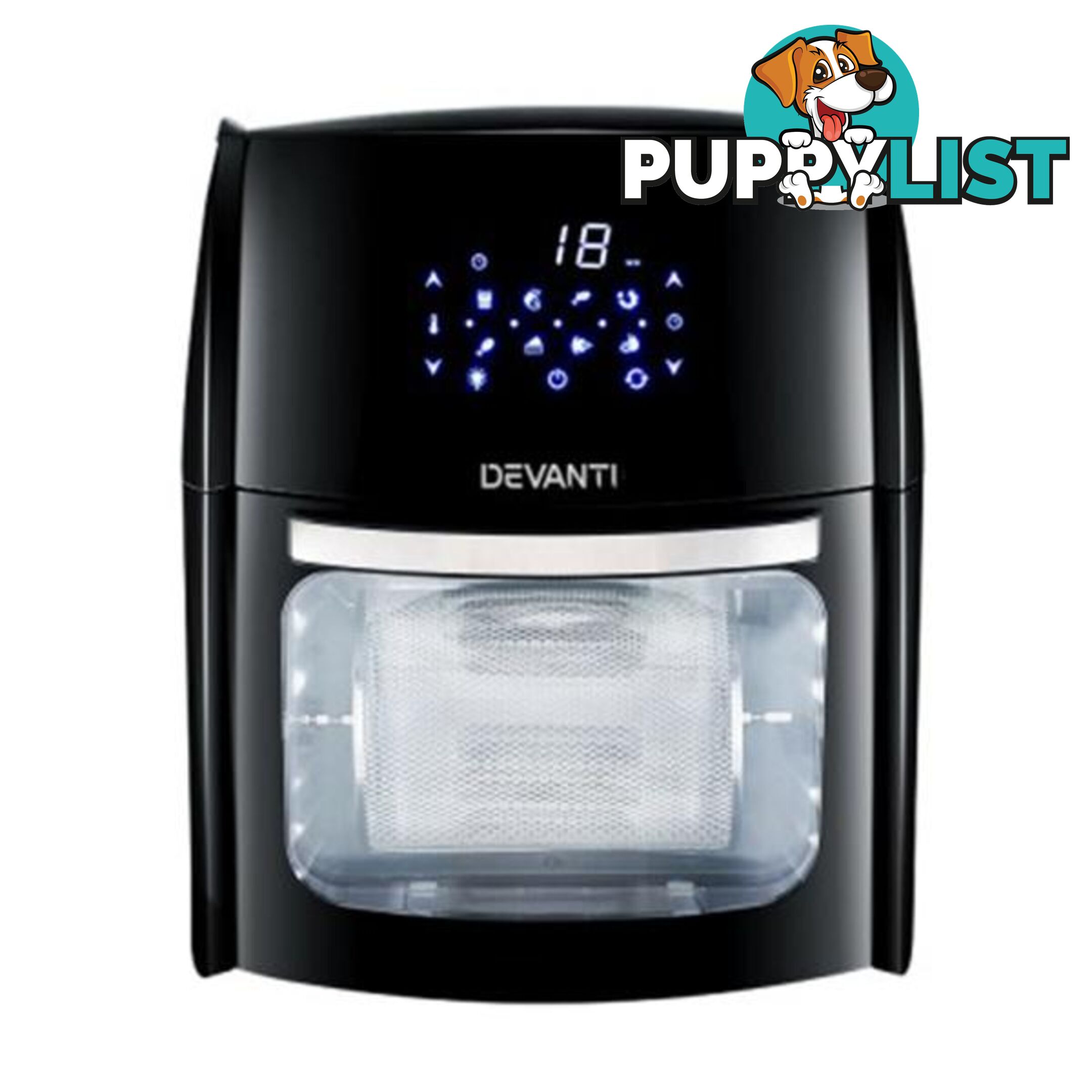 9L Air Fryer Lcd Digital Low Oil Deep Frying Healthy Kitchen Cooker - Devanti - 9350062249963