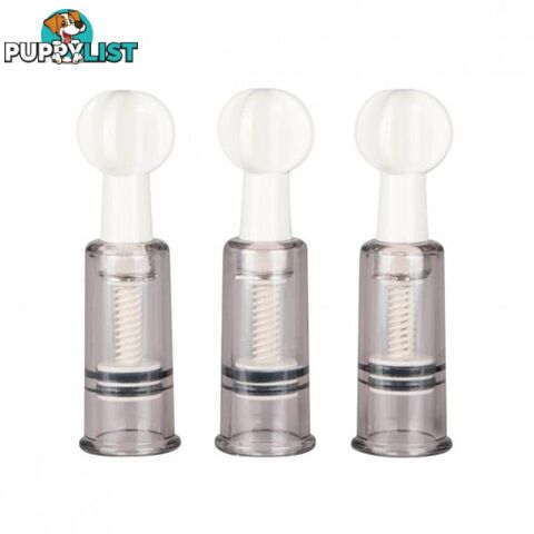 Nipple And Clit Suckers 3 Pcs - Easytoys - 8718627522752