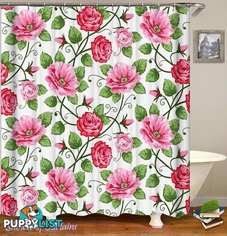 Pattern of Roses Shower Curtain - Curtain - 7427046287920