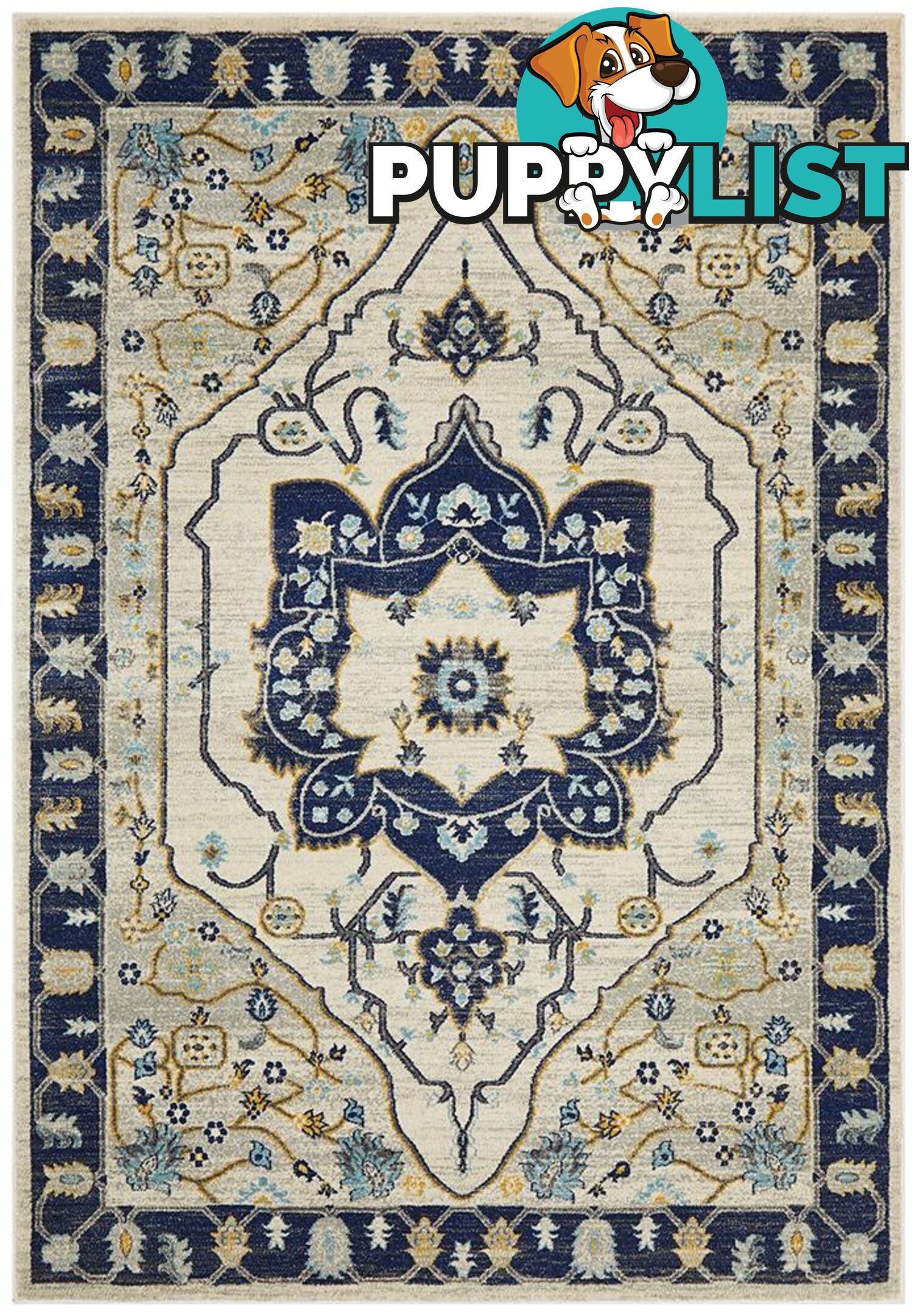 Babylon Darya Navy Rug - Unbranded - 9375321874045