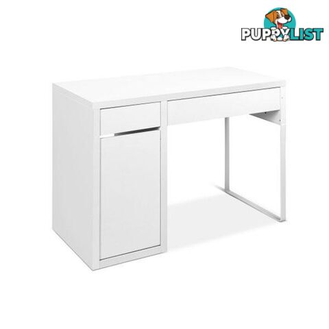 Office Study Computer Desk Cabinet - White - Artiss - 4344744409573