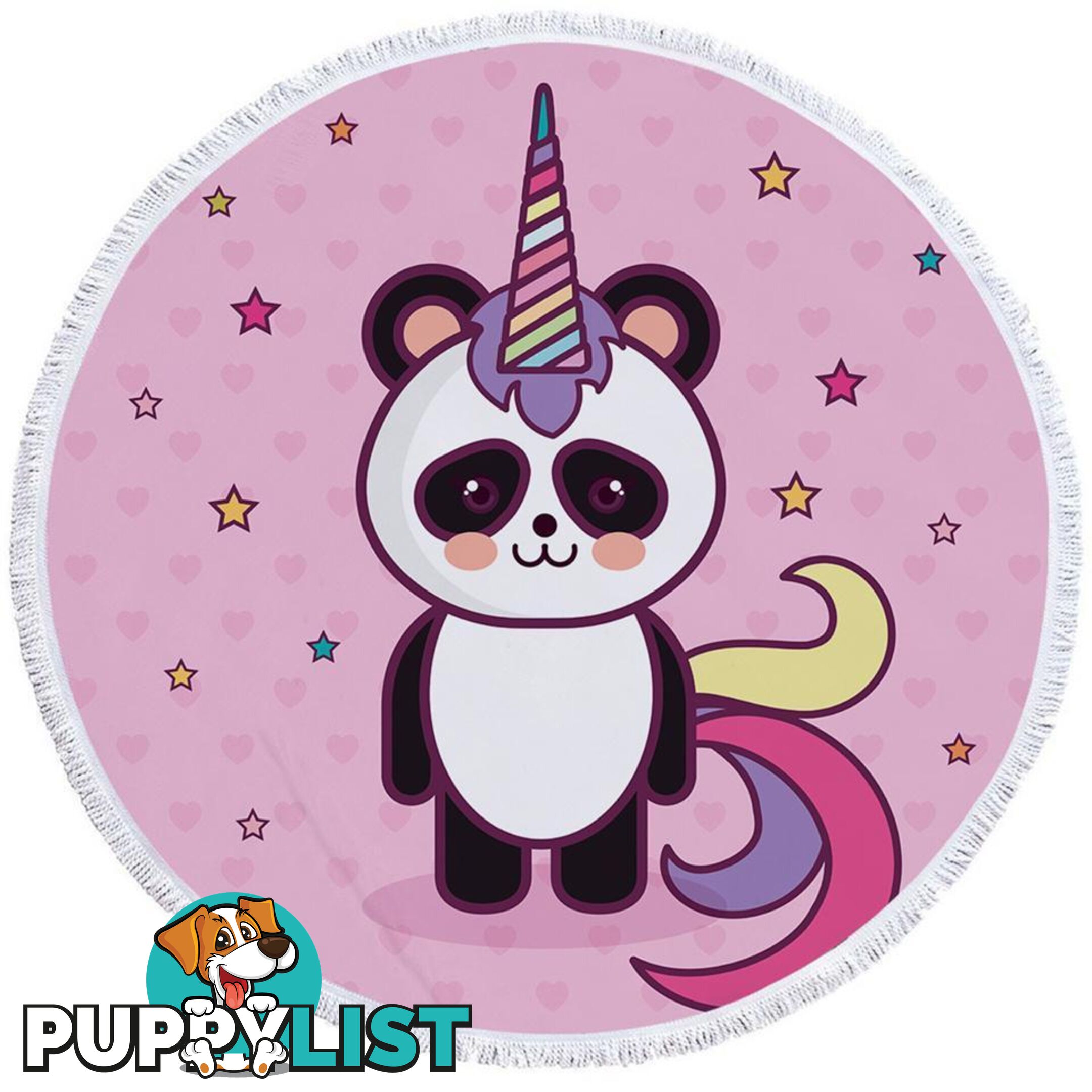 Unicorn Panda Beach Towel - Towel - 7427046305594