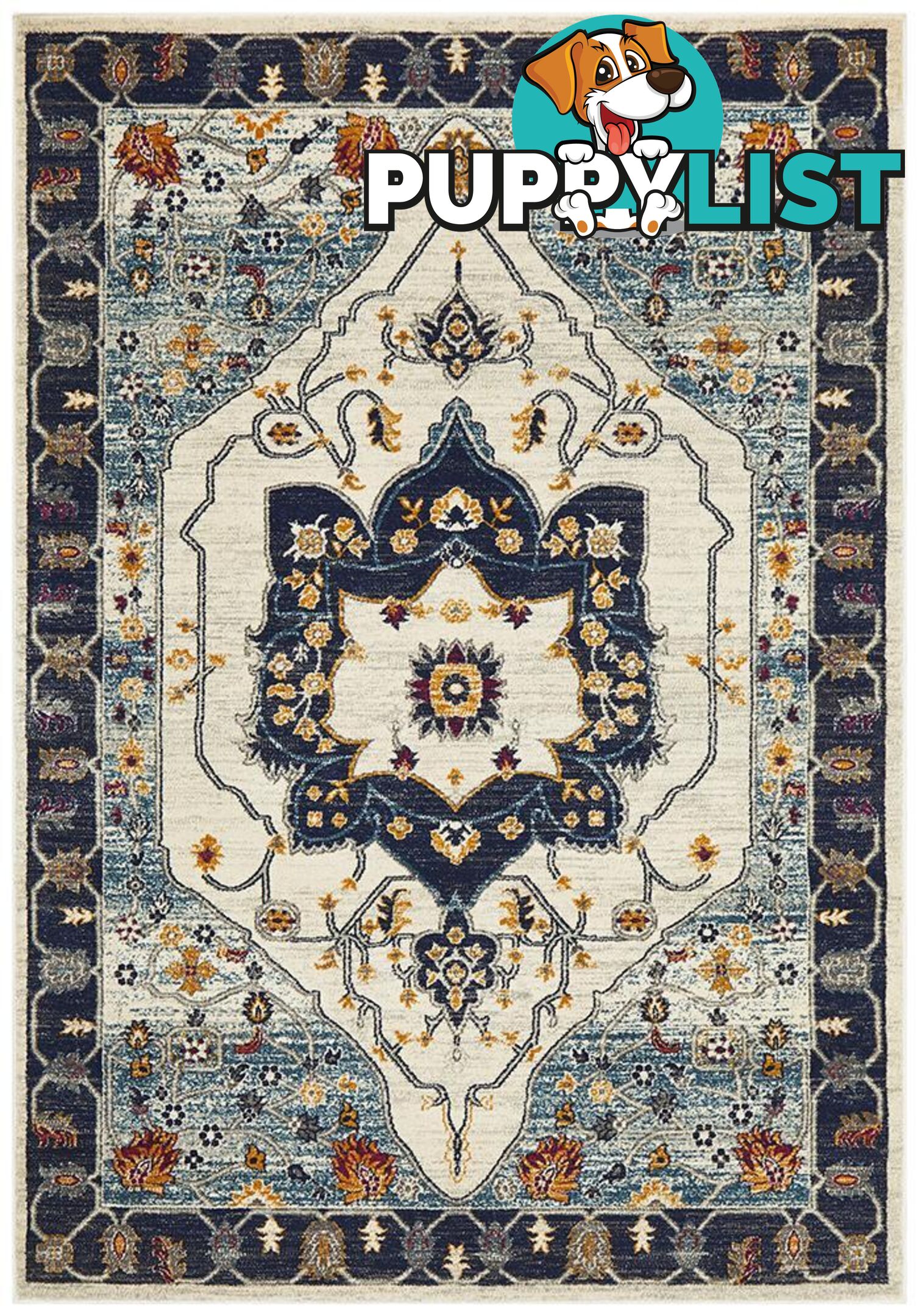 Babylon Darya Blue Rug - Unbranded - 9375321873970