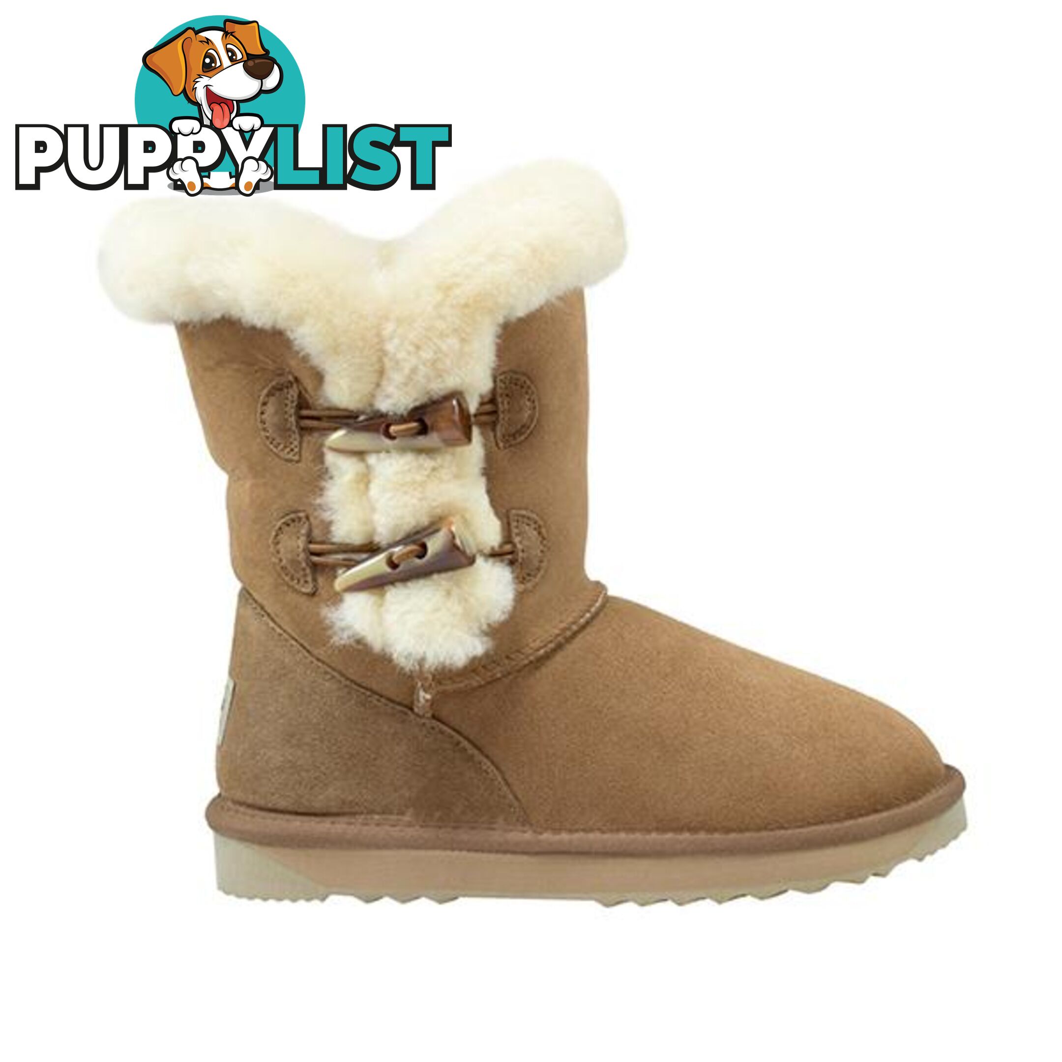 Comfort Me Australian Made 2 Button Shark Ugg Boot - Comfort Me - 787976609023