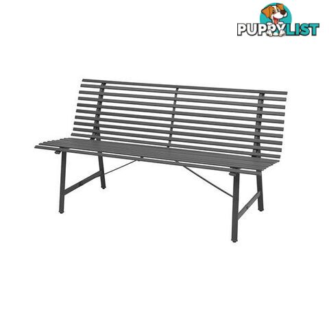 Garden Bench 150 Cm Steel Anthracite - Unbranded - 8718475503347