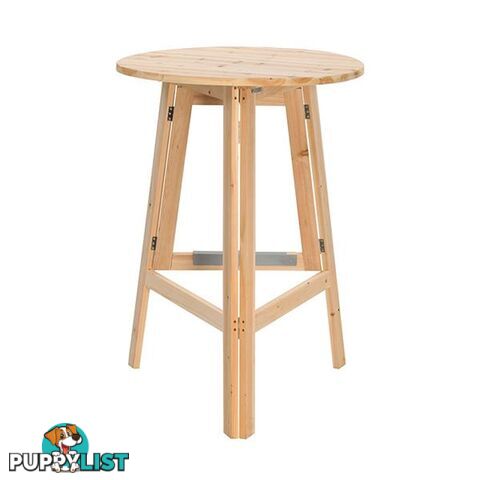 Foldable Bar Table 78 Cm Fir Wood - Unbranded - 787976574499