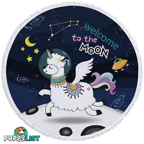 Astronaut Unicorn Sheep Beach Towel - Towel - 7427046308557