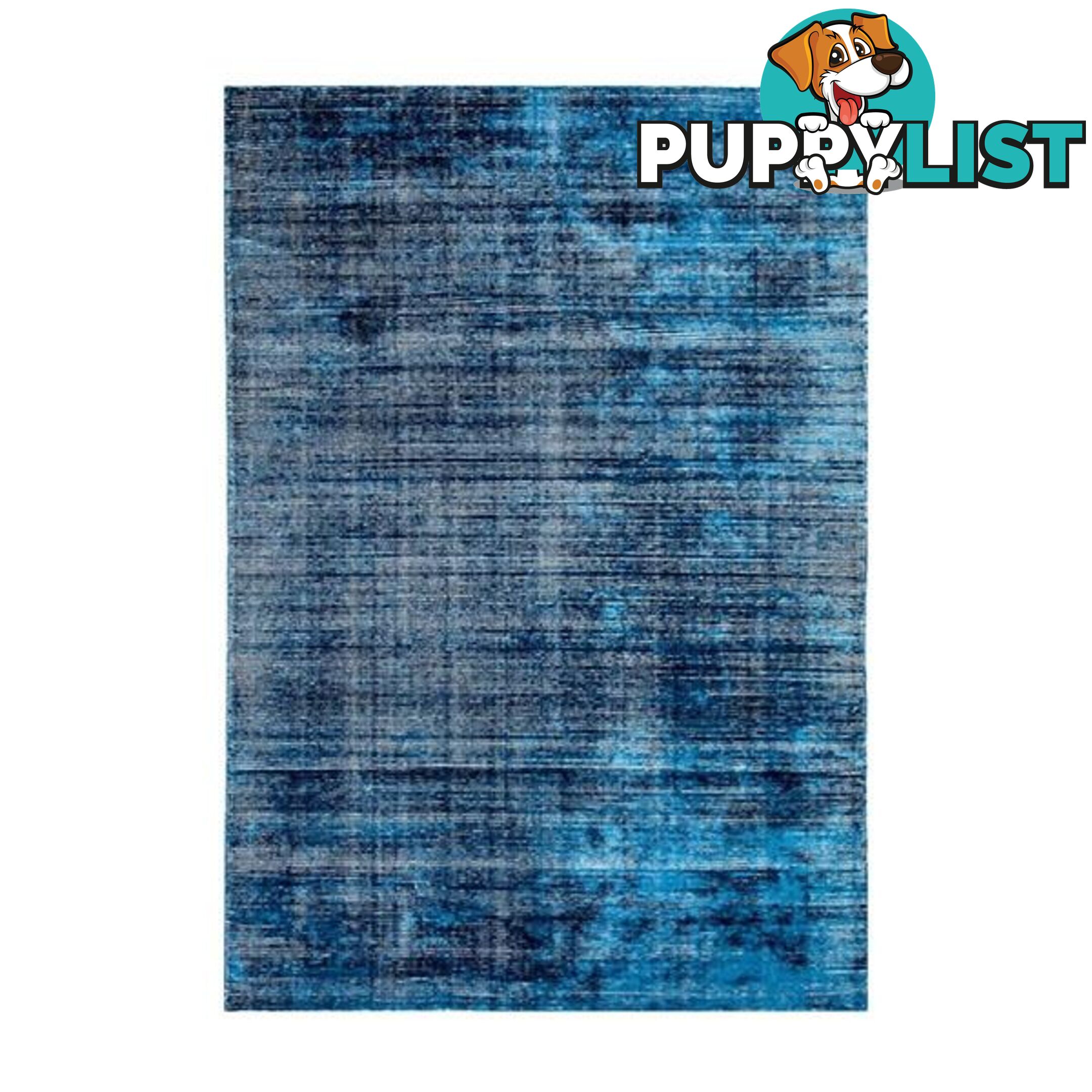 Hampton Indigo White Wool Rug - Unbranded - 7427005876691