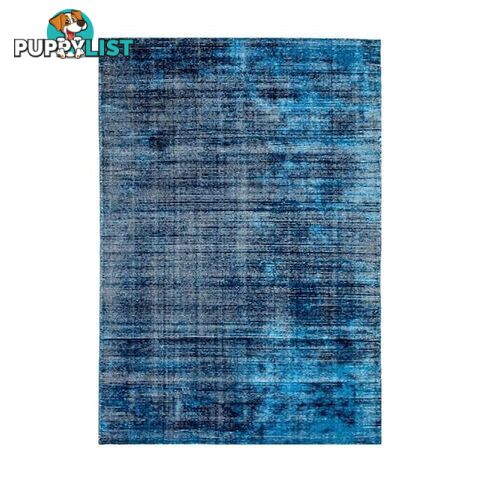 Hampton Indigo White Wool Rug - Unbranded - 7427005876691