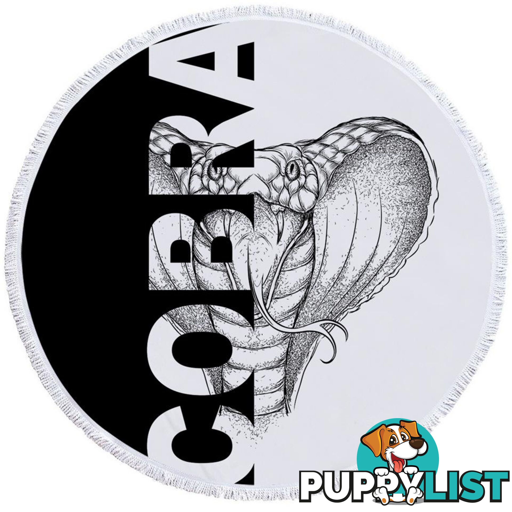 Cobra Beach Towel - Towel - 7427046344210