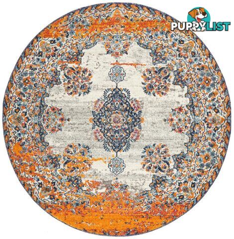 Radiance Bone Round Rug - Unbranded - 9375321886963