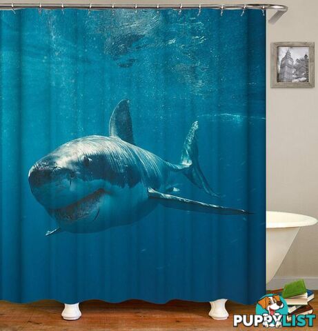 Great White Shark Shower Curtain - Curtain - 7427045922044