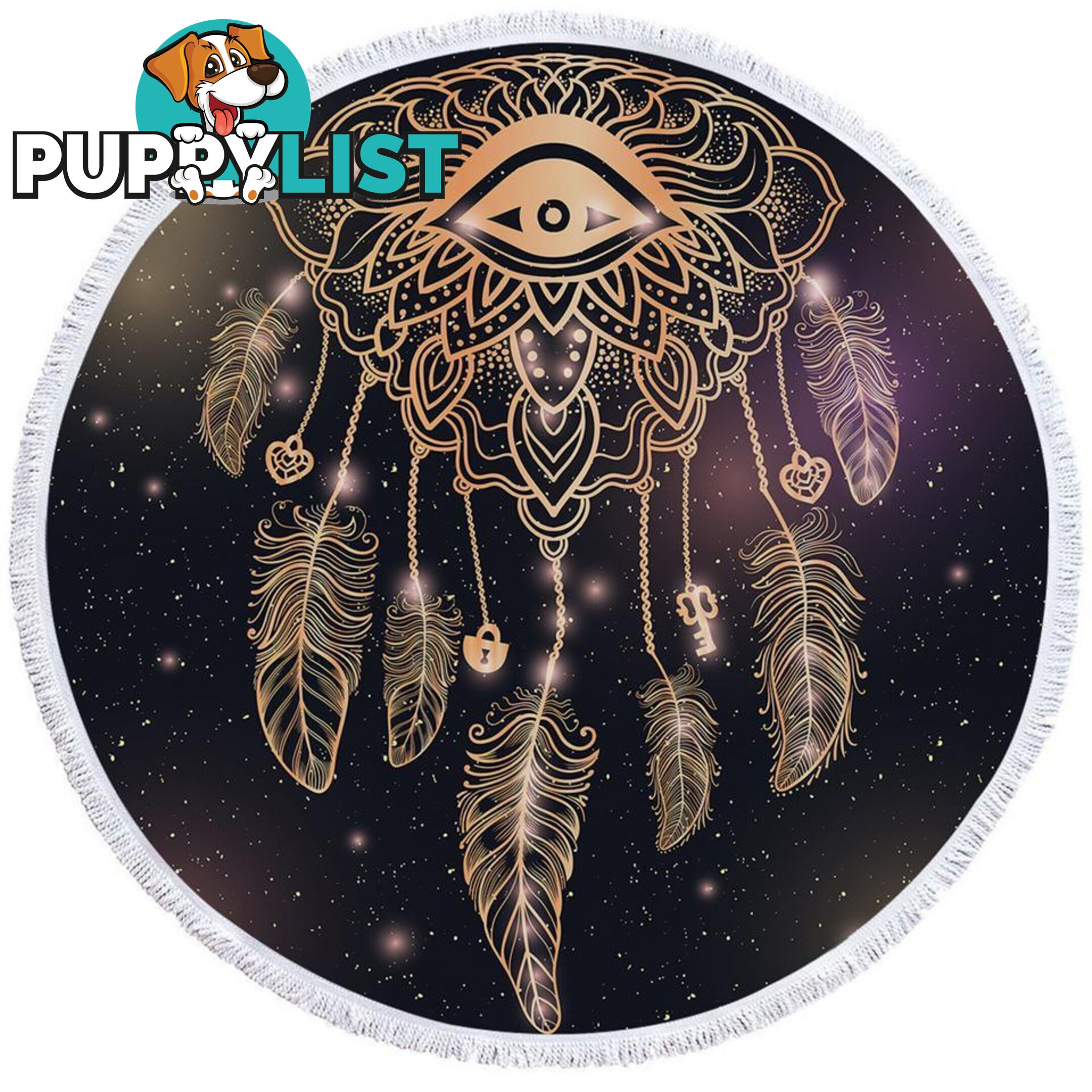 Dream Catcher Eye Beach Towel - Towel - 7427046327350