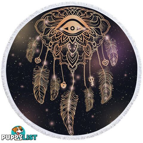 Dream Catcher Eye Beach Towel - Towel - 7427046327350