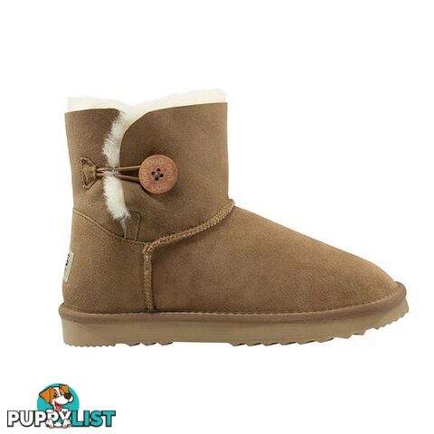 Comfort Me Australian Made Mini Bailey Button Ugg Boot Chestnut - Comfort Me - 822427521179