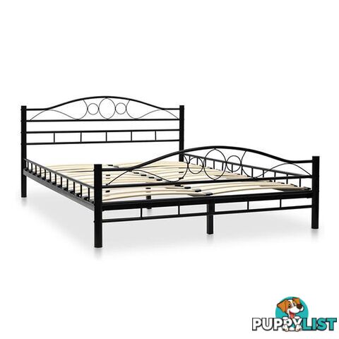 Bed Frame With Slatted Base Curl Design - Unbranded - 7427046167017